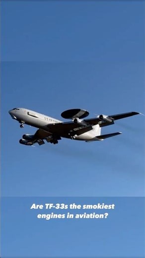 TF-33 Engines: The Smokiest in Aviation? E-3 Sentry at RAF Mildenhall #militaryaviation #aviation