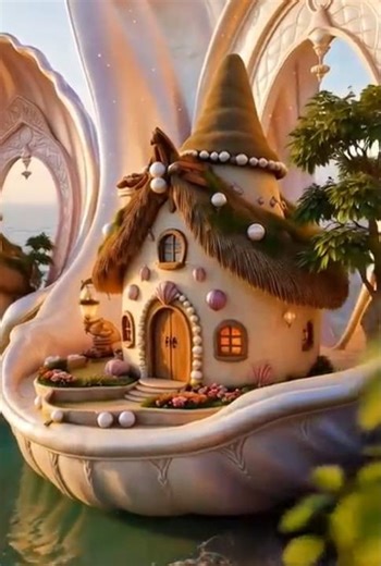 #funkids480 🌊 Luxury shell architecture🐚 Pearl-decorated gnome houses✨ Enchanted ocean atmosphere🎶