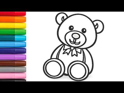 How to Draw a Teddy Bear 🧸 Easy Step by Step for Beginners