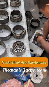 Truck Wheel Hub Maintenance #mechanic #mechanicjack #wheelhub #maintenance | Mechanic Jack's team