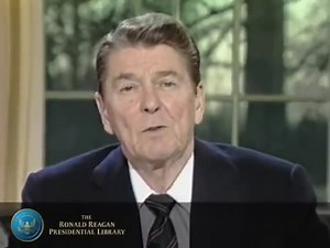 On this day in 1986, the Space Shuttle Challenger exploded on its climb into space. These were the words of President Ronald Reagan who addressed the nation, and tried to calm worried hearts who saw our astronauts lose their lives to service to this country. Rest in peace and thank you for your service. #vetradiosyndicate #RonaldReagan #challenger #NASA #usnavy #army #marines #airforce #capekennedy #capecanaveral #JFK #moon #whitehouse | Vet Radio Syndicate