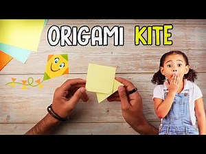 How to Make a DIY Paper Kite – Easy & Fun Kite-Making Tutorial for Kids | Origami Paper Kite 🪁