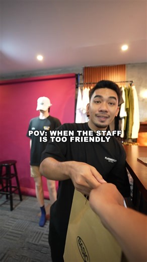 Pov: When the staff is too friendly 🤣🤝 #PlainAndSimple #AlwaysWearTheBasics #AngelesPampanga | Plain&Simple