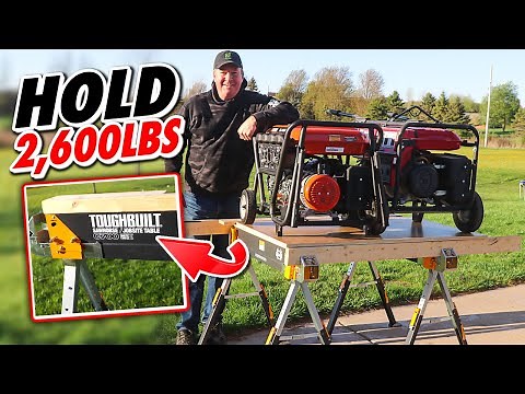 ToughBuilt C700 Sawhorse/ Jobsite Table Review // Rated For Holding 1,300 lbs!!
