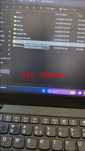 #How to check file size with shortcut #windows #shorts