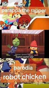 Parappa the rapper parodia de robot chicken #parappa #parappatherapper #robot #pollo #parodia #+18