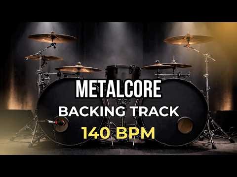Metalcore Drum Backing Track 140 BPM | Energetic Modern Groove Jam