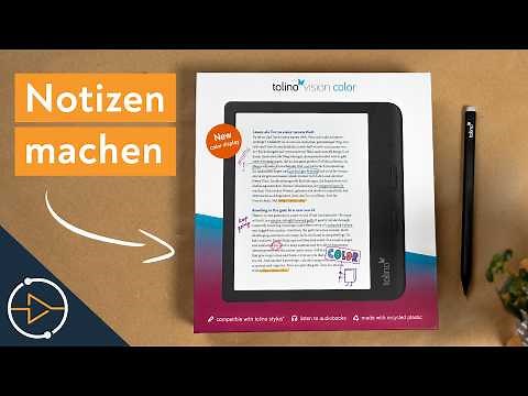 Tolino Vision Color - Was kann der Farb E-Reader mit Stylus?