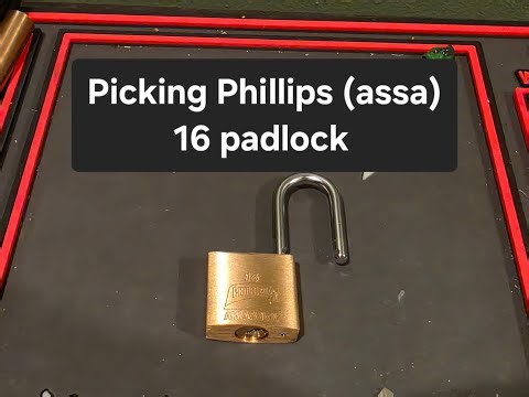 (242) Picking Phillips (assa) 16 Padlock