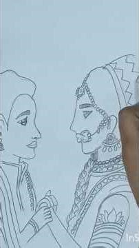 how to draw Indian wedding bride drawing#artdrawing #art please 🙏 subscribe my channel