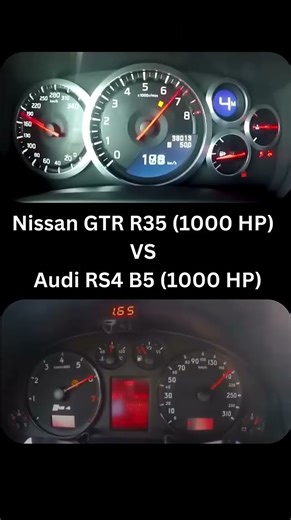 Nissan GTR R35 vs Audi RS4 B5 #drag #race #r35 #audi #rs4 #streetracing #germancars #germany #race