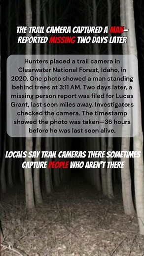 Trail Camera Files: The Figure Behind The Trees, Idaho #viral #trending #viralshorts #viralvideos