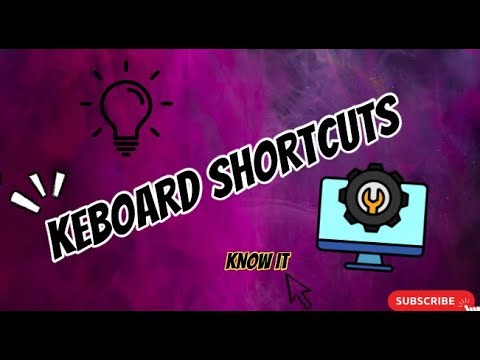 keyboard shortcuts