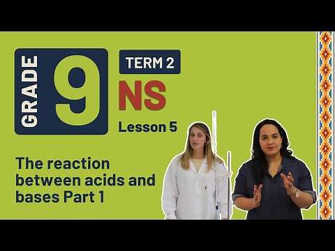 Gr9 NS: Physical Science | Term 2 | Lesson 5 | The reaction between acids and bases Part 1
