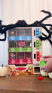 This is your sign to try one of our fave hacks: Stock their Halloween candy in the Sort, Stock, Select Wooden Vending Machine Play Set! 🍫 🍬 🍭 🪙 Get yours here: https://brnw.ch/21wWWBr | Melissa & Doug