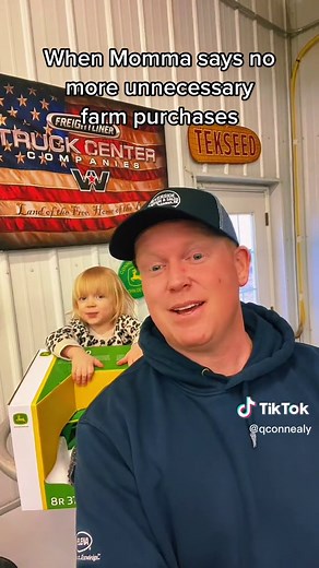 “unnecessary” is a loose term 🚜 #farmlife #farmtok #johndeere #farm #kids #lol #viral #marriage #tractor #nebraska #agriculture #toys