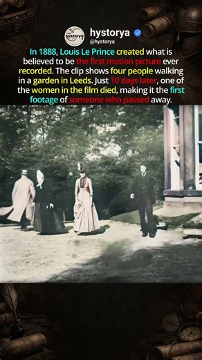 Oldest Recording 🎦 #hiddenhistory #shorts