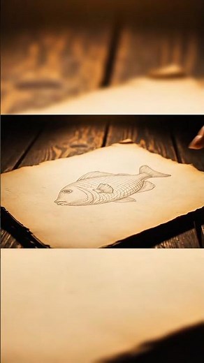 triggerfish sketch turned into reality #shorts #sketch #drawing #art