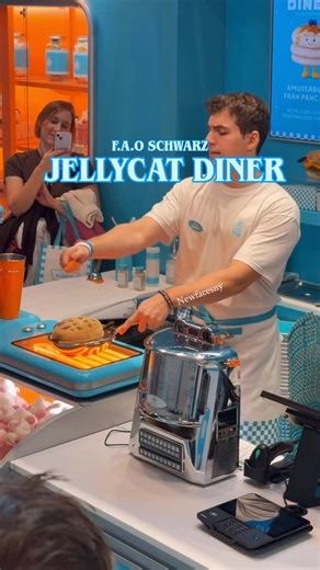 Top Photographer in New York on Instagram: "The Jellycat Diner inside FAO Schwarz is such a fun experience. The team “cooks” your plush meal right in front of you, serves it like a real dish, and then packages it for you to take home. It’s playful, unique, and perfect for anyone who loves Jellycat. #jellycatdiner #faoschwarz #whattodoinnewyork"
