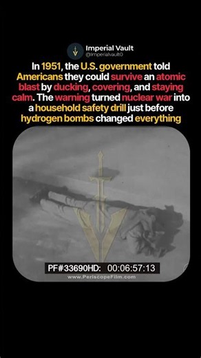 The Nuclear Survival Advice That Aged Badly #shorts #history