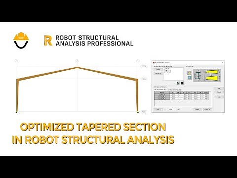 Optimized Tapered Section in Autodesk Robot Structural Analysis