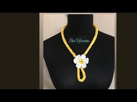 TUTORIAL: collana all’uncinetto 🌸Idee Uncinetto 🌸