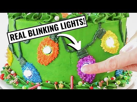 Christmas Light Cake Tutorial