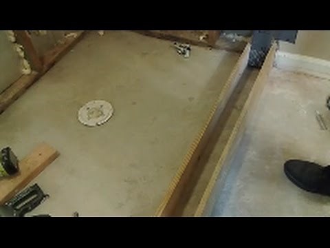 How To Build A Shower Curb - Part 1 - Prep and Build the Curb Frame.