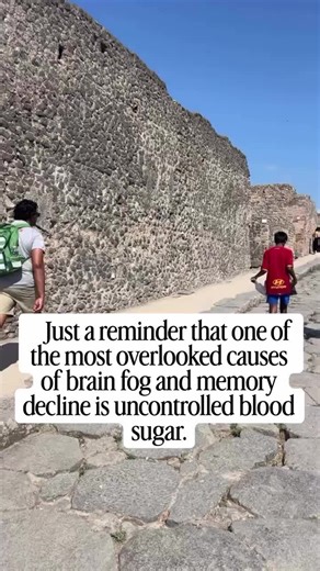 Just a reminder that one of the most overlooked causes of brain fog and memory decline is uncontrolled blood sugar. As a Doctor, I cannot tell you how many women think they are “just getting older” when in reality their blood sugar is swinging all day long. You forget where you put things. You walk into rooms and lose your train of thought. You crash after meals. You wake up exhausted even after sleeping. And nobody connects it to insulin resistance. Your brain needs stable blood sugar just like