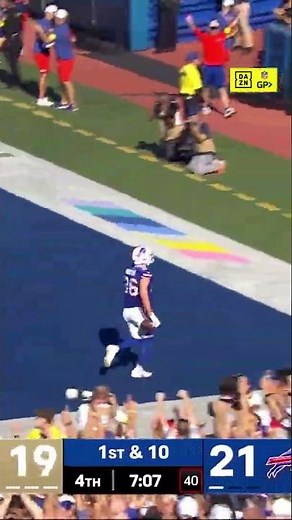 Josh Allen finds a wide open Dalton Kincaid for a 28-yard touchdown for the Bills vs Saints 🏈😎