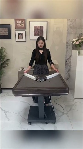 automatic mahjong table designed with a space-saving foldable mechanism. Best looking