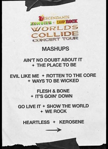 descendants zombies camp Rock world collide concert tour #disney #descendants