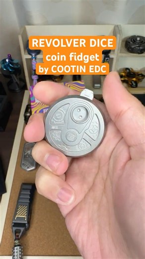 REVOLVER DICE coin by COOTIN EDC #edc #fidgettoys #フィジェットトイ