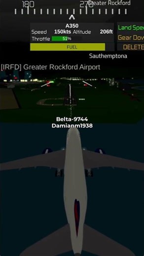 Delta a350 900 landing in ptfs Roblox