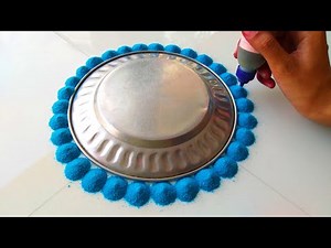Easy And Special Small Rangoli Designs For Diwali 2020 इस तरह बनाये | Kolam | Satisfying Color Video