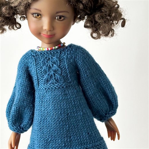 Hand Knitted Merino Wool Dress for Ruby Red Fashion Friends Doll 14 Inch / 37 Cm - Etsy