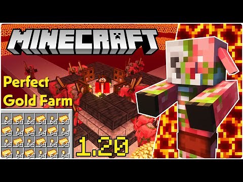 High Efficiency Gold XP Farm | Minecraft 1.20 Tutorial