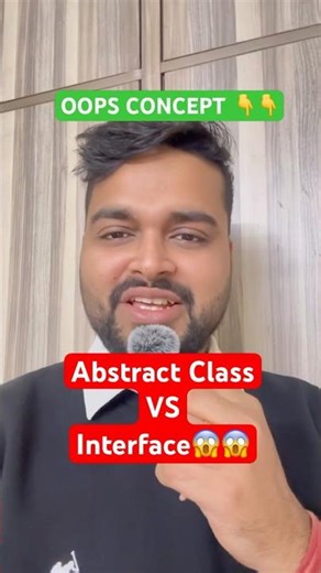 Abstract Class Vs Interface | #oopsconcept #programming #tech #viral