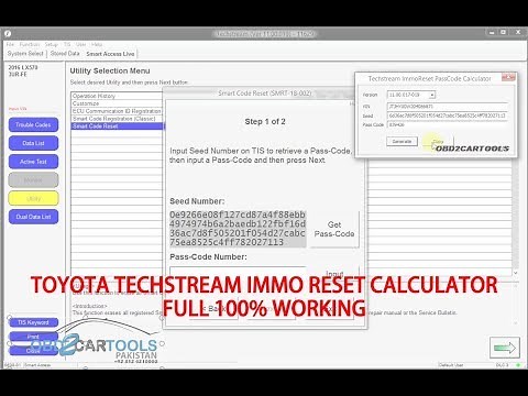 Toyota Techstream IMMO Reset Calculator