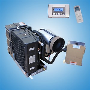 9000 Btu, 110V, Self Contained Marine Air Conditioner System. Best marine air conditioner for small boats and cuddy cabins