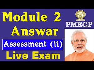 Pmegp edp training questions and answers II Edp training module 2 answer key IIedp training online