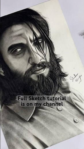 Dhurandhar Ranveer Singh Sketch tutorial #dhurandhar #dhurandharmovie #drawing