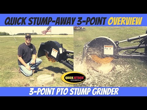 Quick Stump-Away™ 3-Point PTO Stump Grinder overview