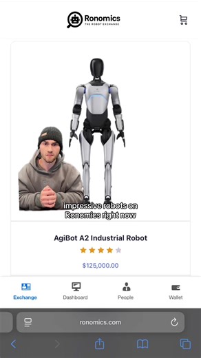 Ronomics is the first robot exchange, get yours today! #robot #ai #robots #robotics