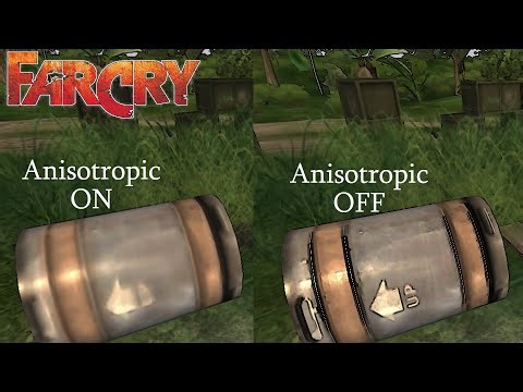 (BONUS VIDEO) Far Cry: Anisotropic filtering is broken the Cartoon render mode!