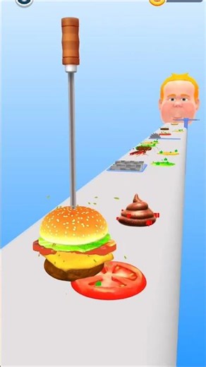 burger 🍔 🍉 GAMEPLAY #3D #game #funnyvideo #어몽 #어몽어스