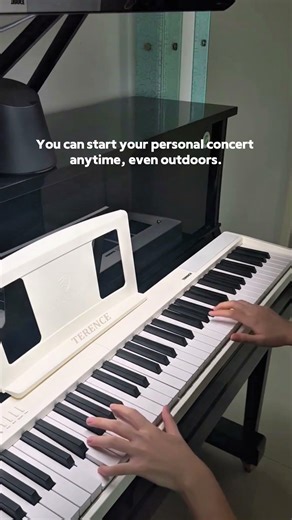 Play Komorebi on Terence V30, indoors or outdoors, light and beautiful. #terencepiano #pianocover