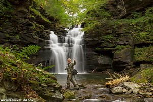 Exploring Big Falls, Twin Falls, and Lewis Falls on State Game Lands 13 in Sullivan County