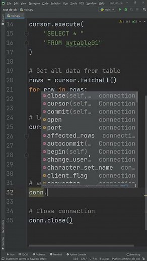 how to mysql in python #2 UPDATE #shorts