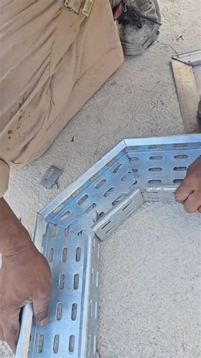 Biju Jerald on Instagram: "Cable tray work #electrician #electrical #electric #engneering #tools #panel #db #dbworkshops #cabletray"